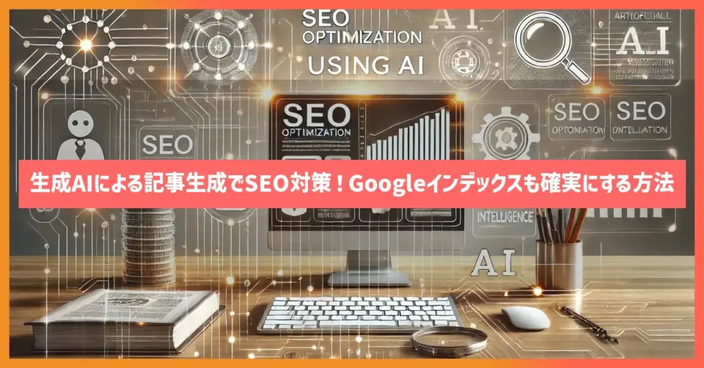 生成AIによる記事生成でSEO対策！Googleインデックスも確実にする方法